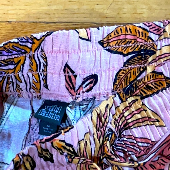 wild fable - High Waisted Linen Blend Shorts - Picture 3 of 3